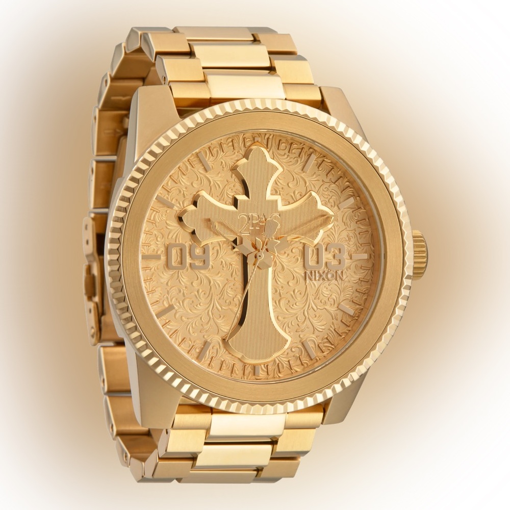 Nixon Gold 2PAC Corporal Analog watch - collectors - NIB